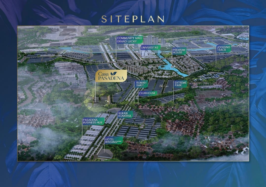 Siteplan Casa Pasadena